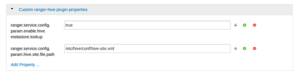 Custom ranger-hive-plugin-properties.