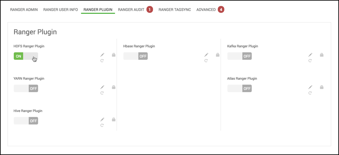 Under Ambari > Ranger > Configs > Ranger Plugin tab.