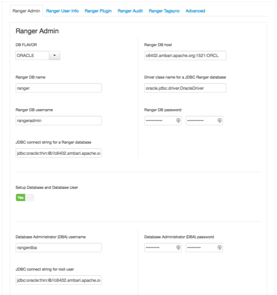 Under Ambari > Ranger > Configs > Ranger Admin, DB FLAVOR where MYSQL is selected.