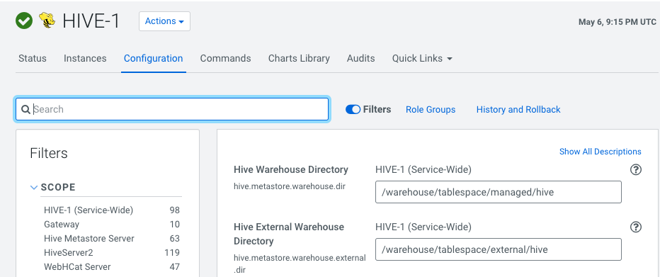 Hive Warehouse Directory