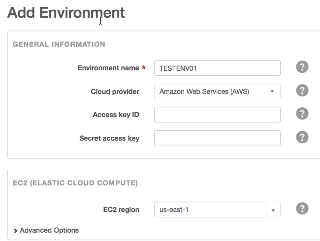 Sample image of the General Information and EC2 sections.