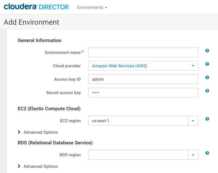 Sample image of the General Information and EC2 sections.