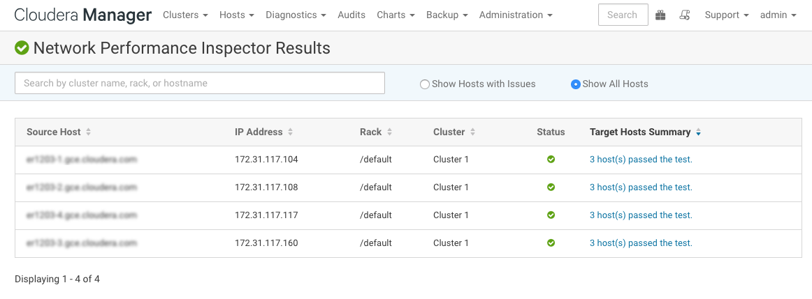 Network Performance Inspector Result Page